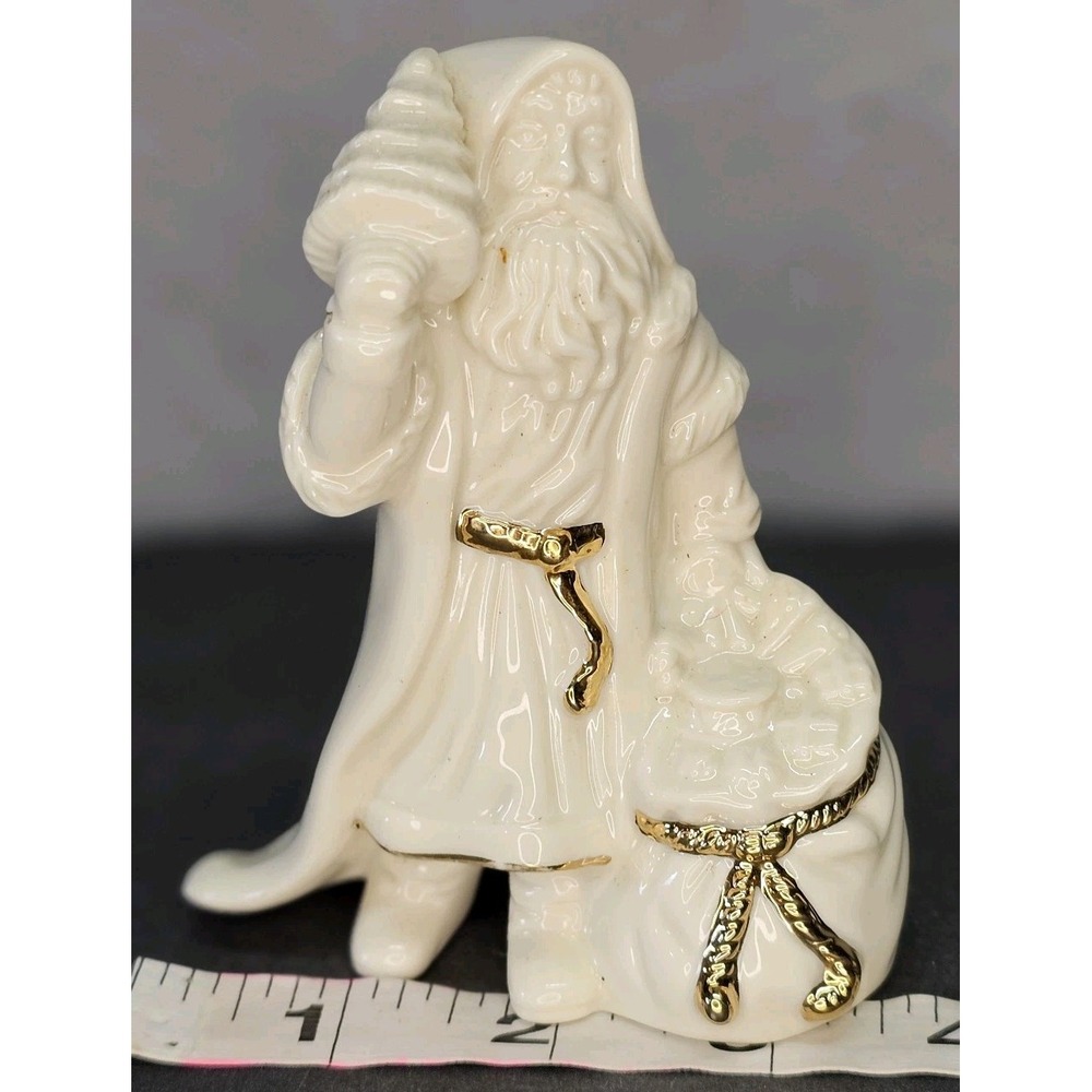 Lenox‎ Santa Kris Kringle Vintage Limited Edition Porcelain Gold/White